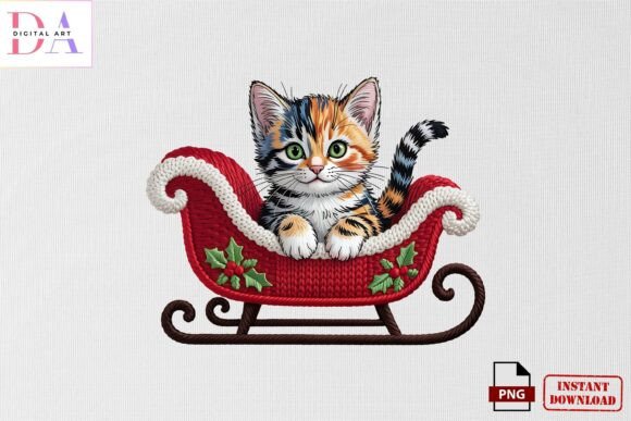 Christmas Cat Embroidery PNG Review
