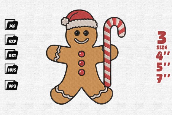 Classic Christmas Gingerbread Man Embroidery Review