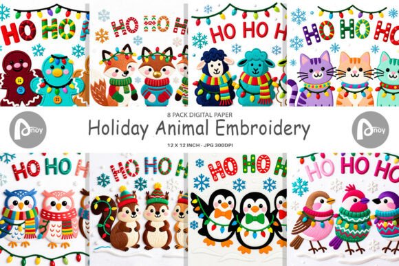 Faux Embroidery Holiday Animal Design Review