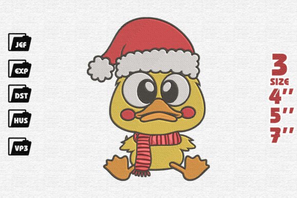 Funny Christmas Duckling Embroidery Review