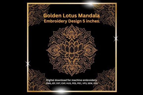 Golden Lotus Mandala 5-Inch Embroidery Review