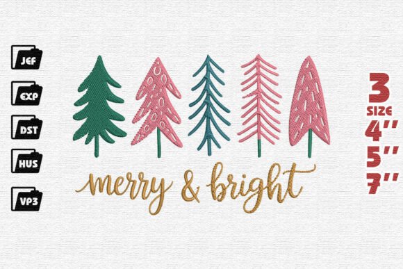 Merry Bright Christmas Tree Embroidery Review