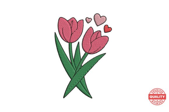 Tulip Love Embroidery Design Review for Sellers